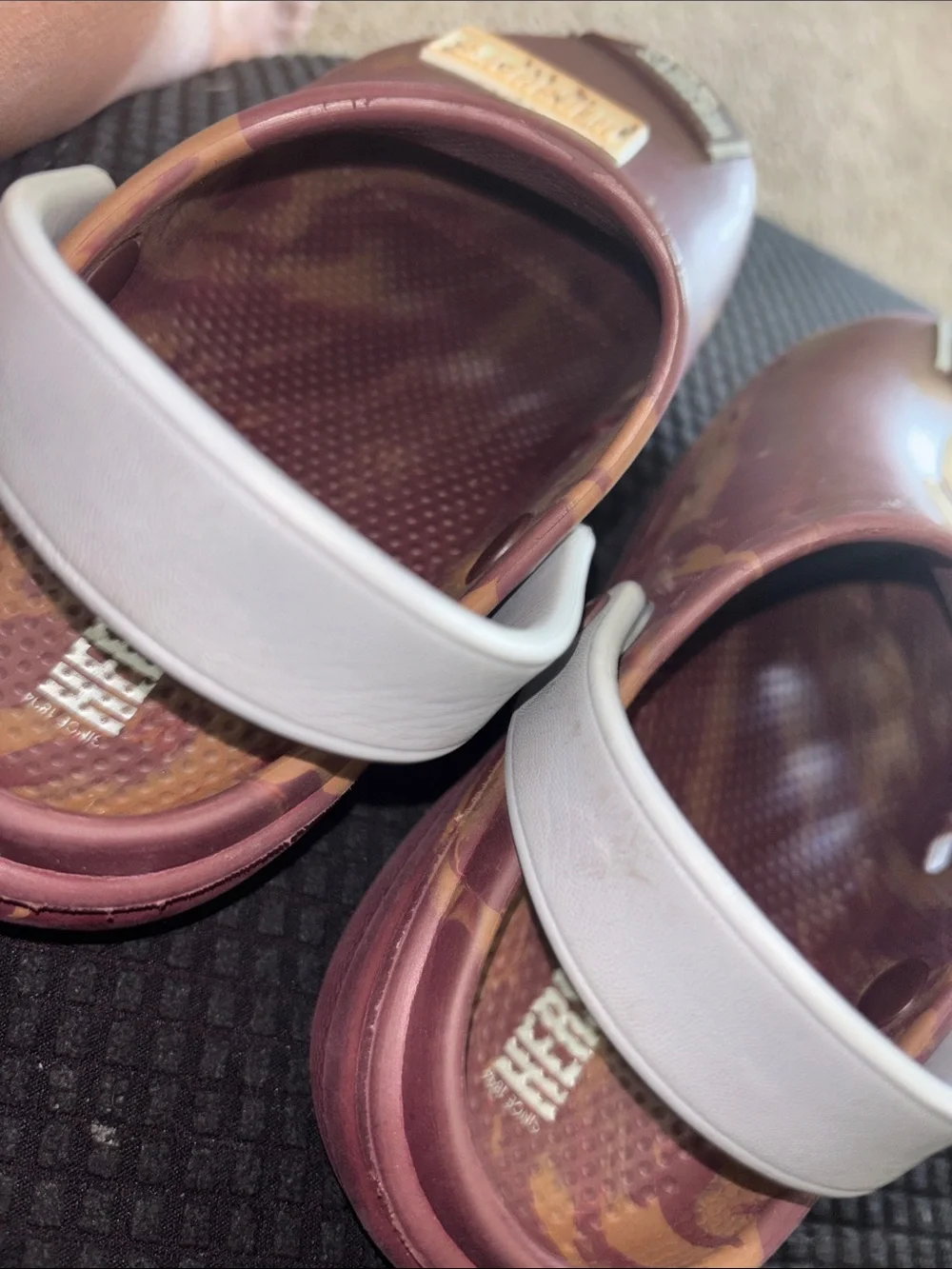 Kids' Hershey's Brown Slip-On Clogs with Gray Heel Strap